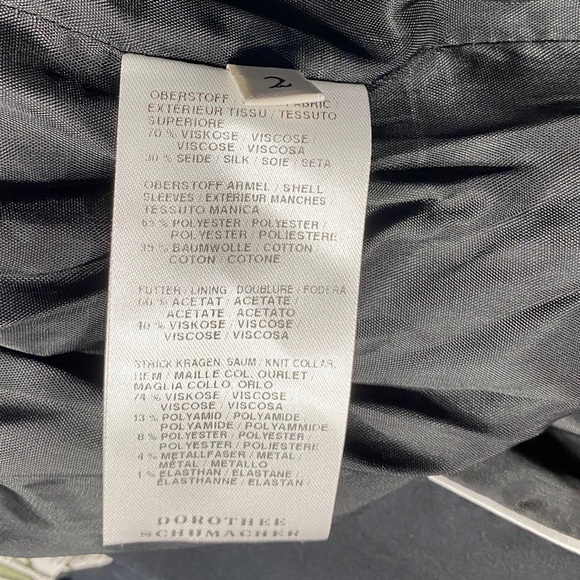 ⭐️NWT Dorothee Schumacher Silk Blend Future Dream Jacket. [1123] - Picture 12 of 13